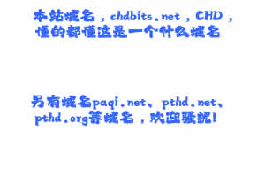 chdbits.net本站域名是可以转让的！
